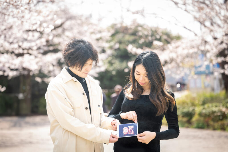 桜の季節に